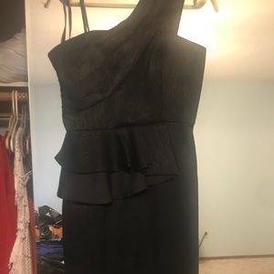Black one shoulder dress